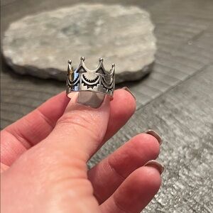 Silver Crown Ring